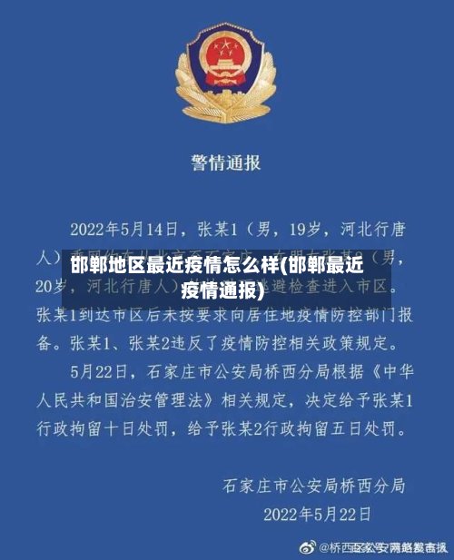 邯郸地区最近疫情怎么样(邯郸最近疫情通报)-第2张图片