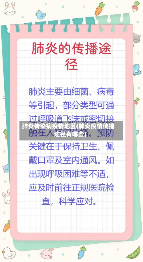 肺炎传染病疫情地区(肺炎疫情传播途径有哪些)