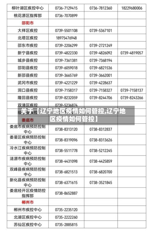 关于【辽宁地区疫情如何管控,辽宁地区疫情如何管控】-第3张图片