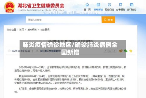 肺炎疫情确诊地区/确诊肺炎病例全国新增-第3张图片