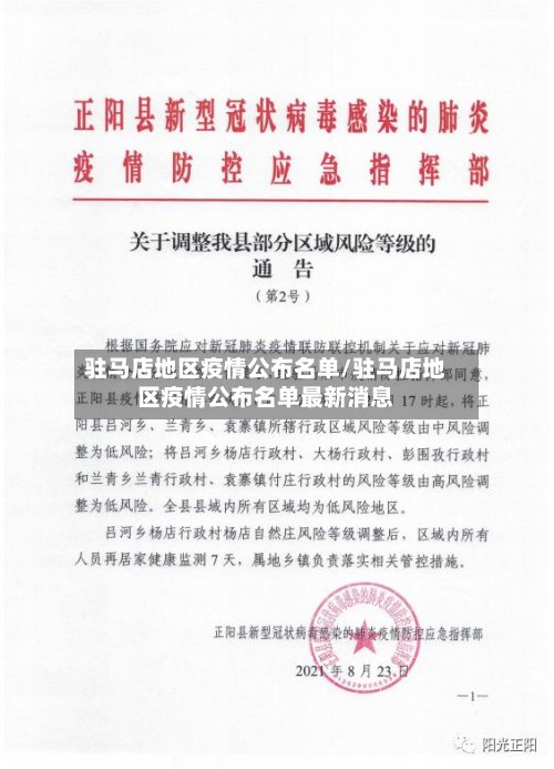 驻马店地区疫情公布名单/驻马店地区疫情公布名单最新消息-第3张图片