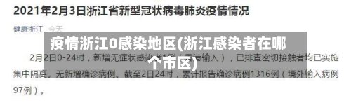 疫情浙江0感染地区(浙江感染者在哪个市区)