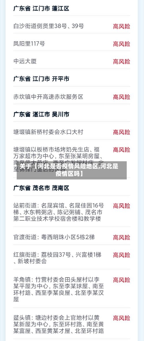 关于【河北是否疫情风险地区,河北是疫情区吗】-第2张图片