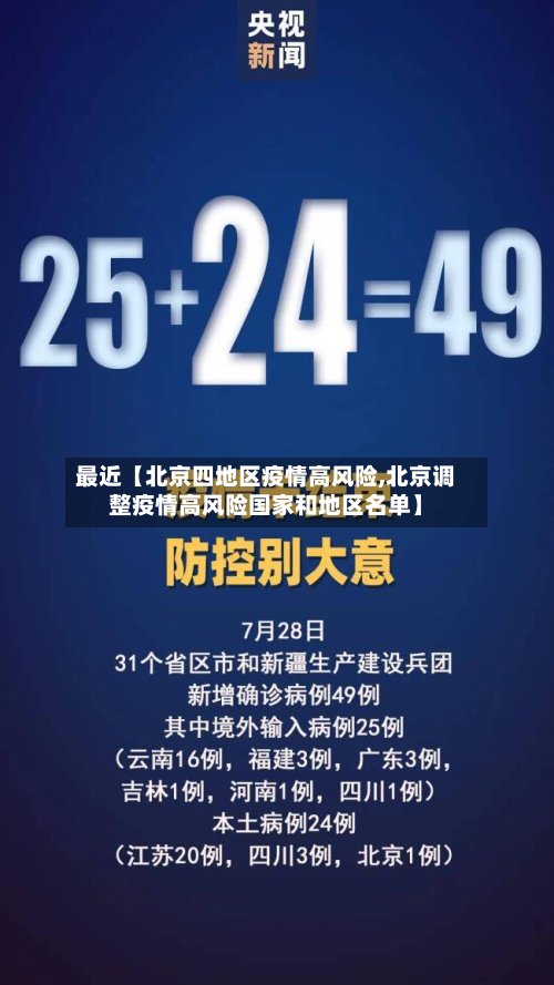 最近【北京四地区疫情高风险,北京调整疫情高风险国家和地区名单】-第3张图片
