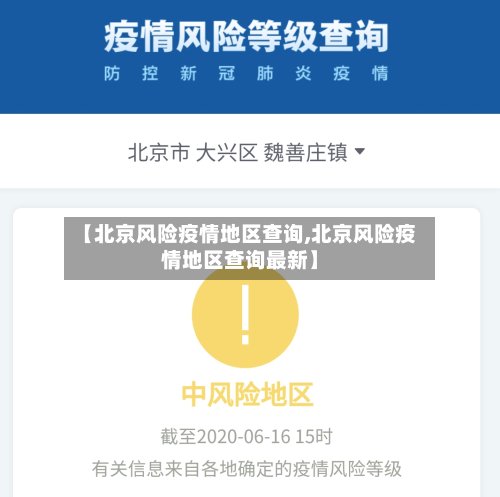 【北京风险疫情地区查询,北京风险疫情地区查询最新】