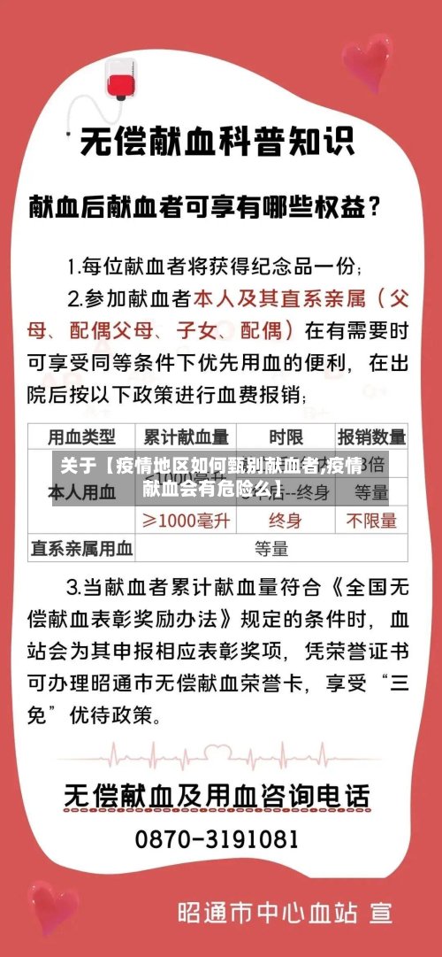 关于【疫情地区如何甄别献血者,疫情献血会有危险么】-第3张图片