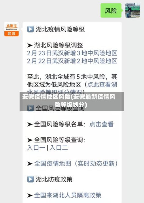 安徽疫情地区风险(安徽最新疫情风险等级划分)-第3张图片
