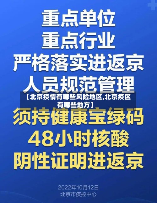 【北京疫情有哪些风险地区,北京疫区有哪些地方】