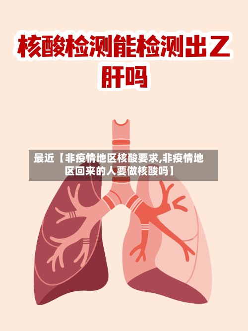 最近【非疫情地区核酸要求,非疫情地区回来的人要做核酸吗】-第2张图片