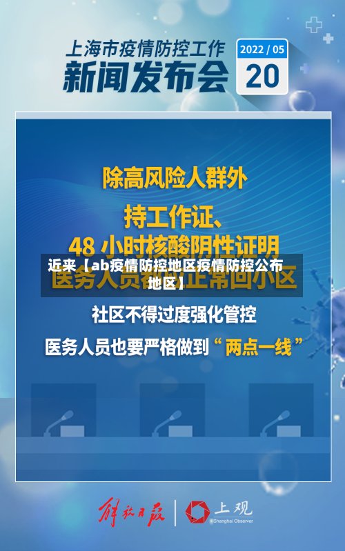 近来【ab疫情防控地区疫情防控公布地区】-第2张图片
