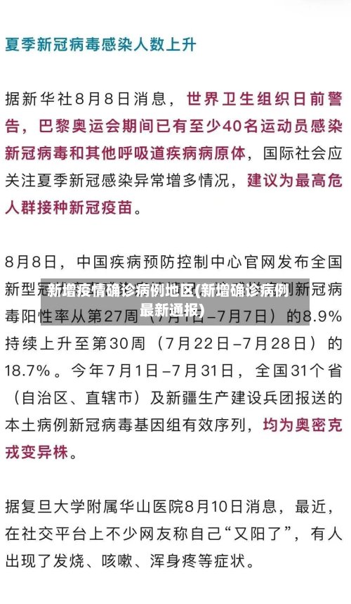 新增疫情确诊病例地区(新增确诊病例最新通报)-第3张图片