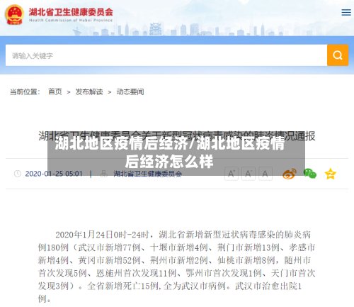 湖北地区疫情后经济/湖北地区疫情后经济怎么样