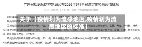 关于【疫情划为流感地区,疫情划为流感地区的标准】