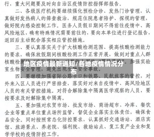 地区疫情最新通知/各地疫情情况分布