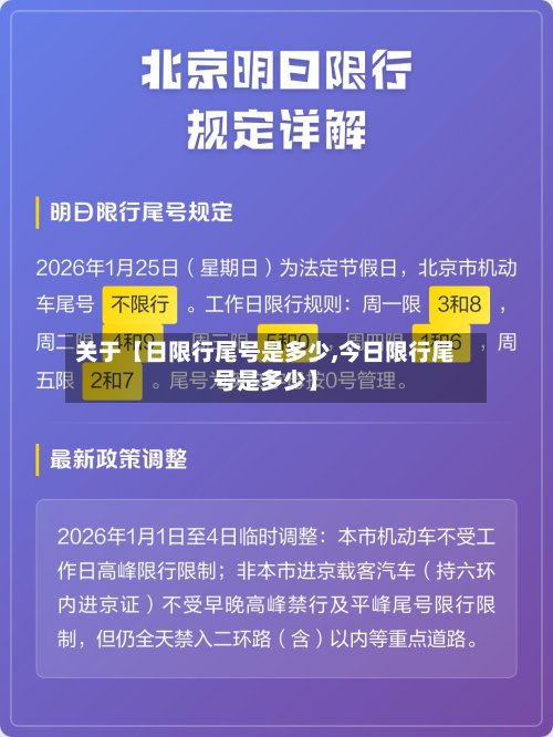 关于【日限行尾号是多少,今日限行尾号是多少】