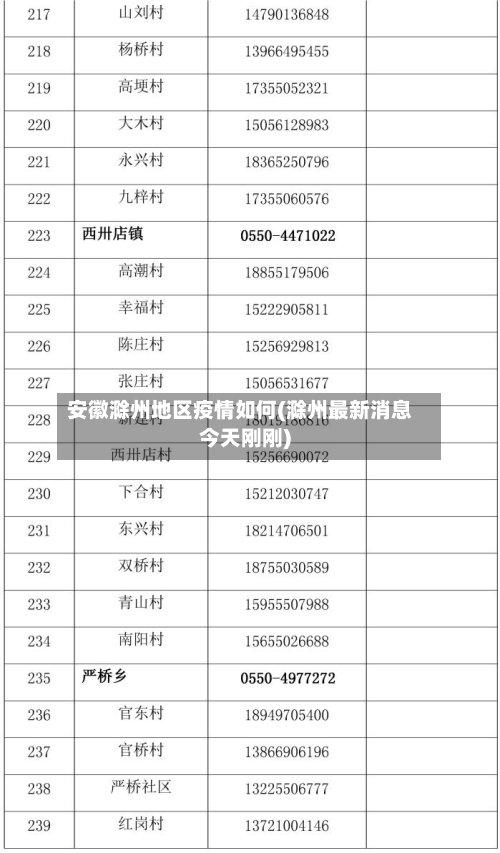 安徽滁州地区疫情如何(滁州最新消息今天刚刚)-第3张图片