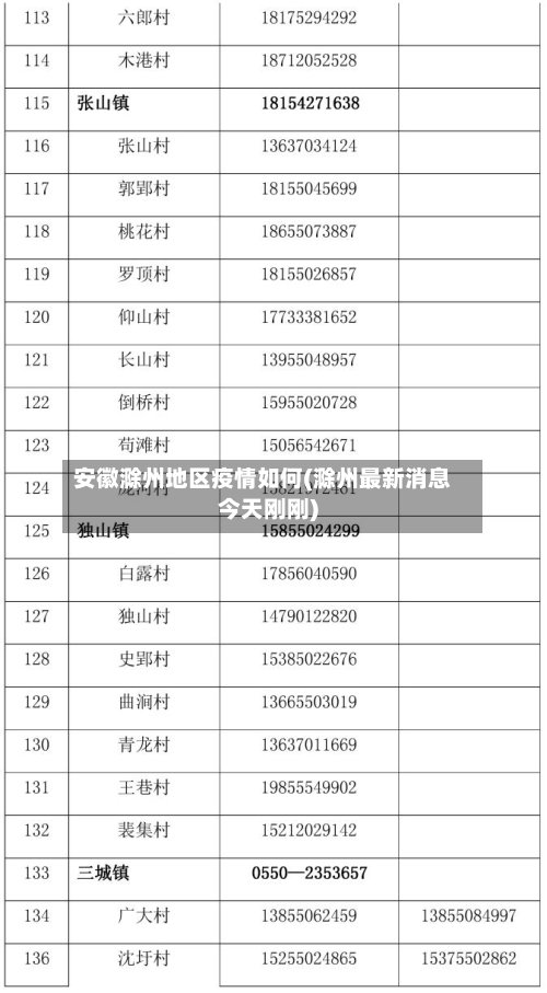 安徽滁州地区疫情如何(滁州最新消息今天刚刚)-第2张图片