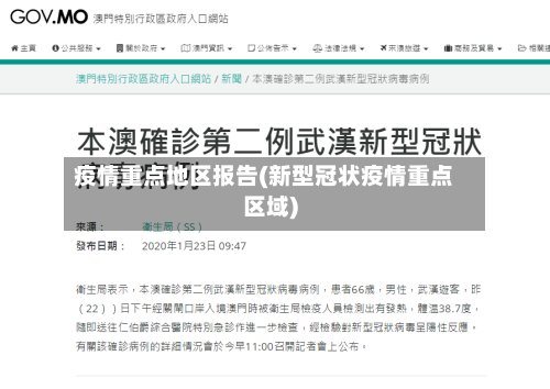 疫情重点地区报告(新型冠状疫情重点区域)