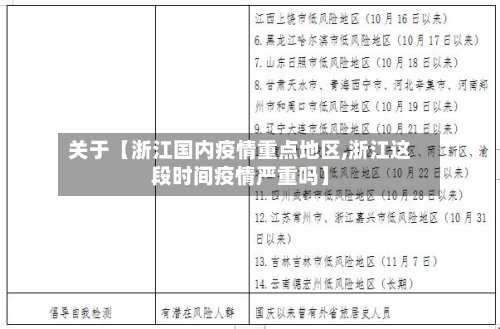 关于【浙江国内疫情重点地区,浙江这段时间疫情严重吗】-第2张图片
