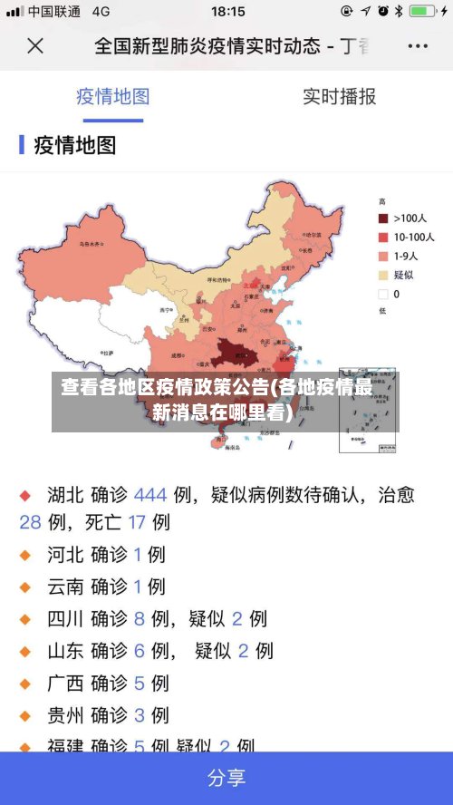 查看各地区疫情政策公告(各地疫情最新消息在哪里看)