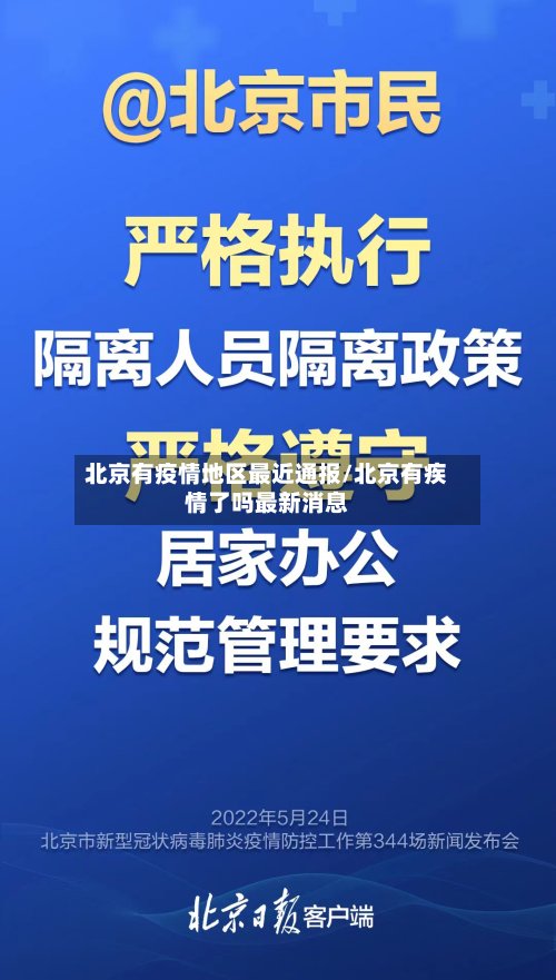 北京有疫情地区最近通报/北京有疾情了吗最新消息