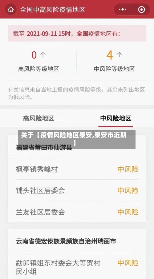关于【疫情风险地区泰安,泰安市近期】-第2张图片