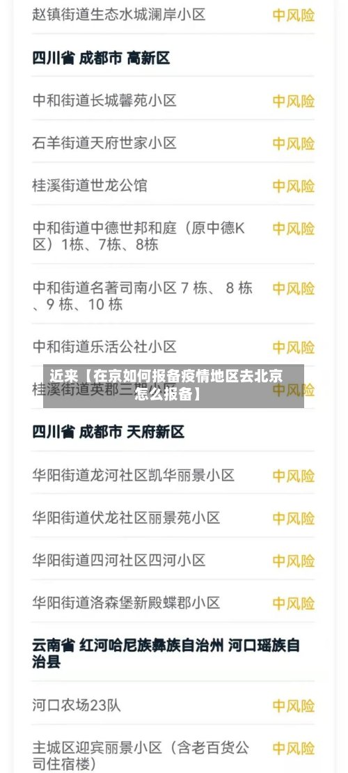 近来【在京如何报备疫情地区去北京怎么报备】-第2张图片