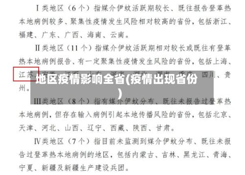 地区疫情影响全省(疫情出现省份)