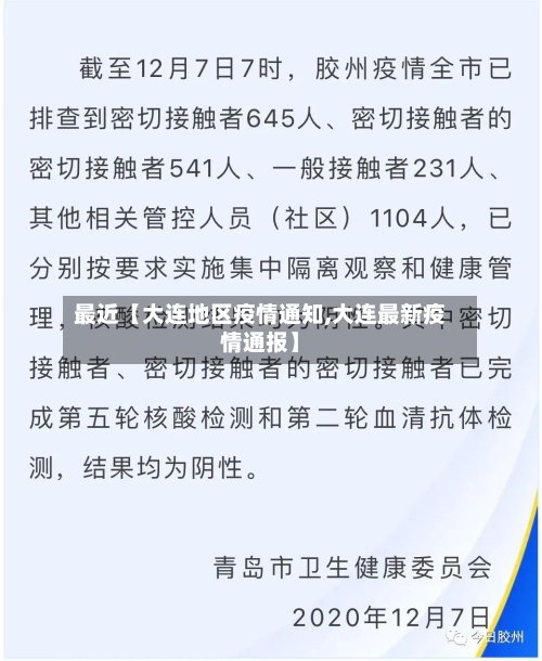 最近【大连地区疫情通知,大连最新疫情通报】