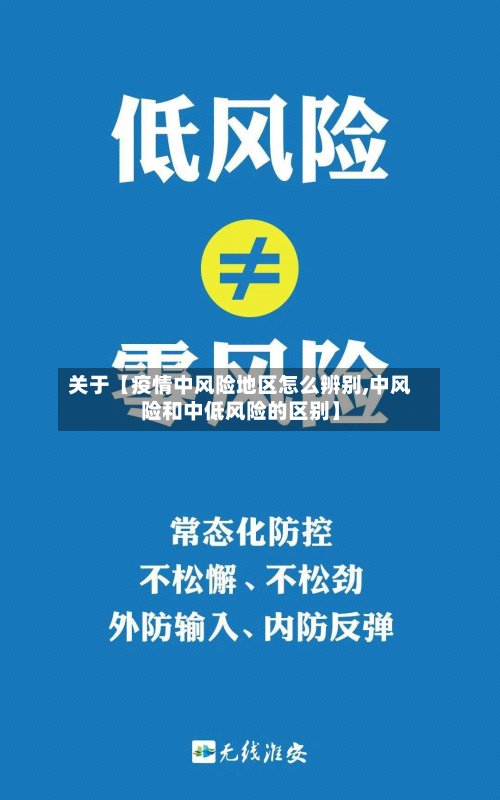 关于【疫情中风险地区怎么辨别,中风险和中低风险的区别】-第2张图片