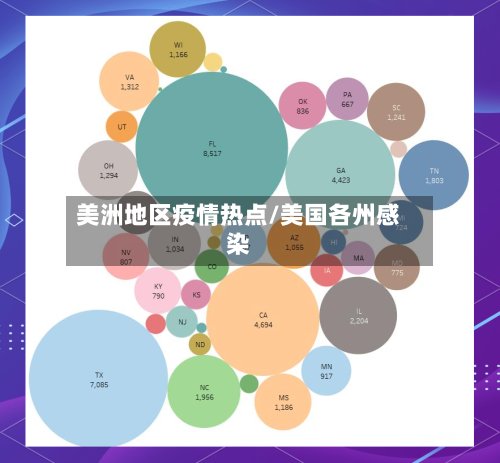 美洲地区疫情热点/美国各州感染